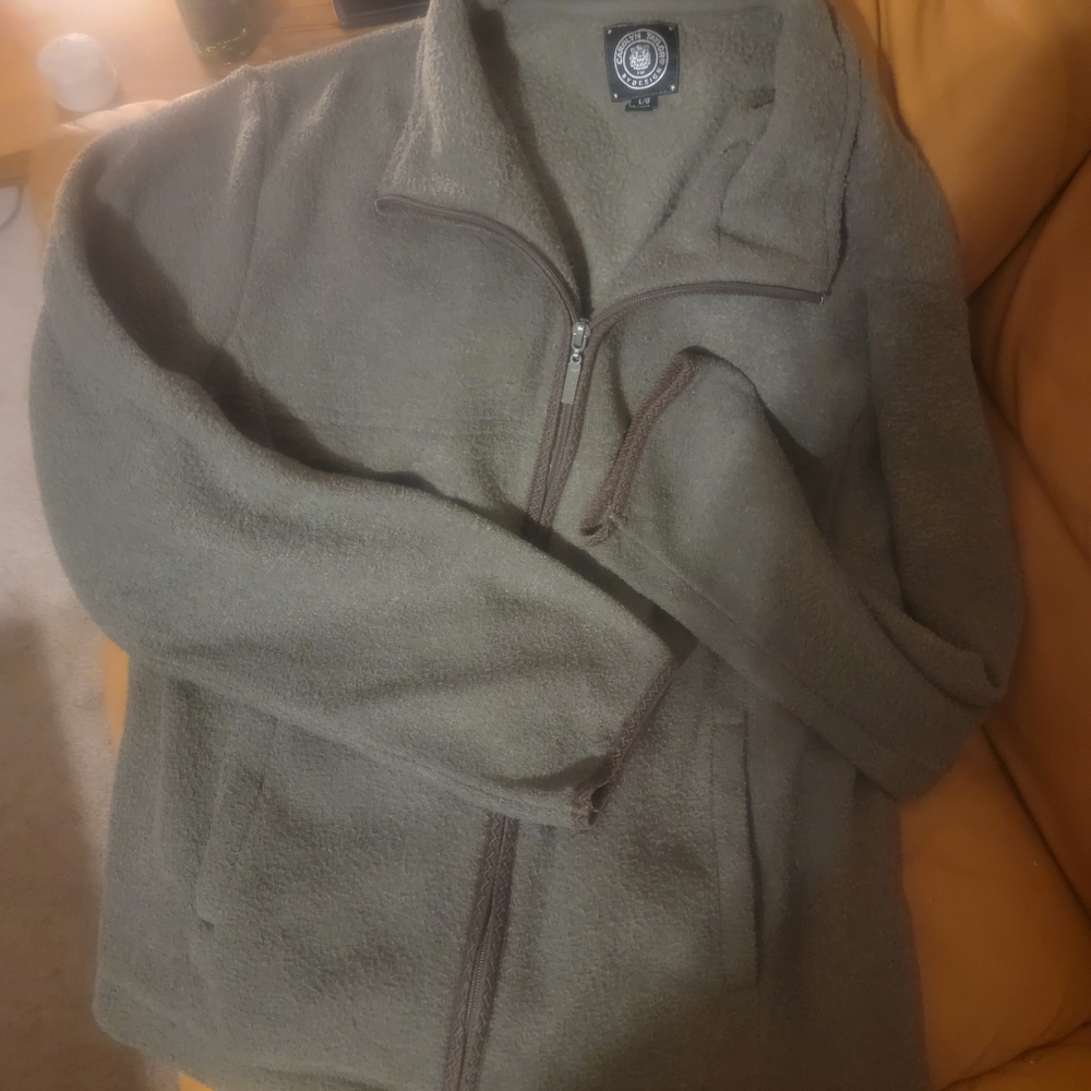 Full zip-up sweater